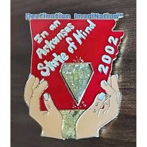 Arkansas Destination Imagination Trading Pin 2002 In a Arkansas State of Mind